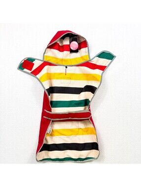 Pendleton Dog Coat National‎ Park Pet Raincoat Red & Striped Dog Size Large